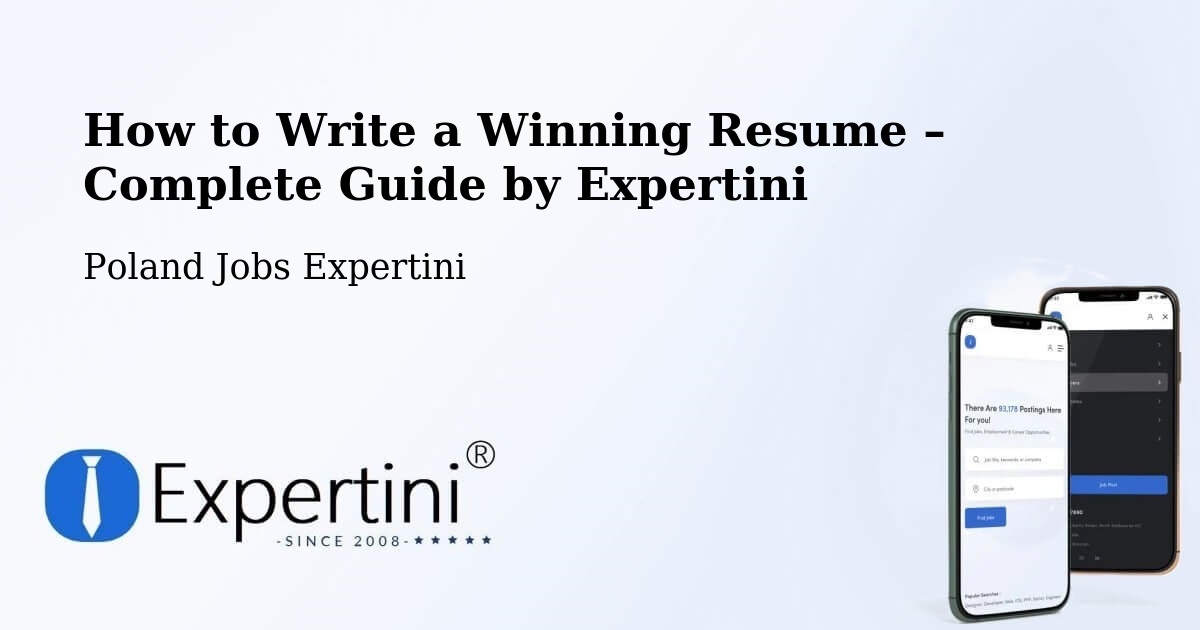 Resume Writing Guide for Job Seekers – Drobin - Drobin, Poland Jobs Expertini